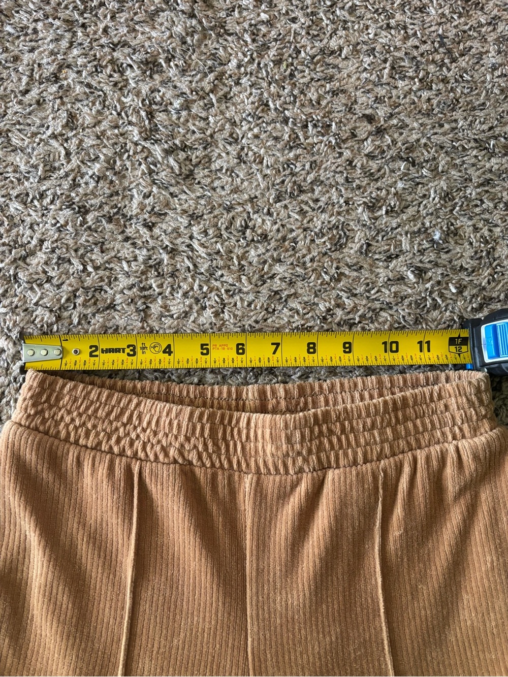 Y2K Camel Ribbed Velour Wide Leg Lounge Pants| Boho Lounge Pants| Festival Pants - Picture 9 of 11